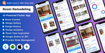 AI Room Remodeling Flutter App | AI Interior Design & Home Renovation
