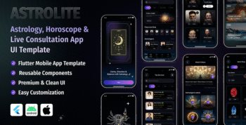 Astrolite – Astrology, Horoscope & Live Consultation App UI Template