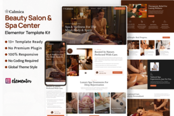 Calmica - Premium Spa & Wellness Centre Elementor Template Kit