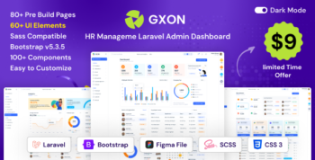 GXON | HR Management Laravel Admin Dashboard Template