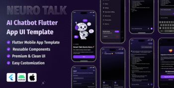 NeauroTalk – AI Chatbot Flutter App UI Template