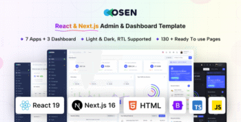 Osen - React & Next.js Admin Dashboard Template (Bootstrap 5)
