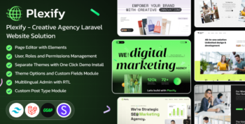 Plexify - Multipurpose Business Agency Theme for W3CMS