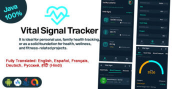 Vital Signs Tracker – Android App (Java, SDK 29–36)