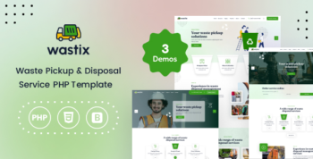 Wastix - Waste Disposal Services PHP Template