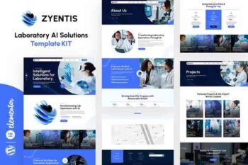 Zyentis - Laboratory AI Solutions Elementor Template Kit