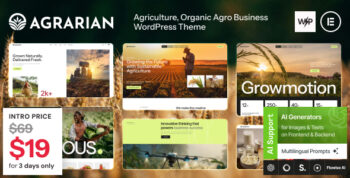 Agrarian - Agriculture & Organic Agro Business WordPress Theme