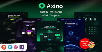 Axino - SaaS & Tech Startup HTML Template