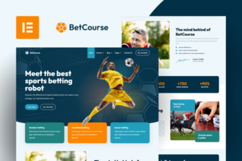BetCourse - Betting Course & Prediction Elementor Pro Template Kit