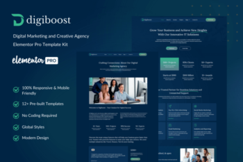 Digiboost - Digital Creative Agency Elementor Template Kit