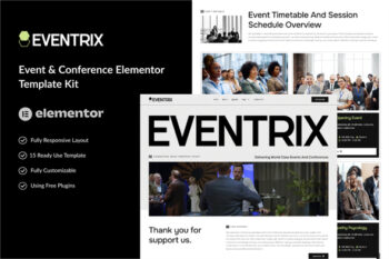 Eventrix - Event & Conference Elementor Template Kit