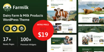 Farmilk – Dairy Farm & Milk WordPress Theme
