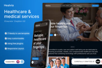 Healvia - Healthcare & Medical Services Elementor Template Kit
