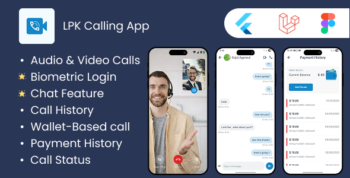 LPK VoIP Call – Flutter Audio, Video & Chat App with Admin Panel