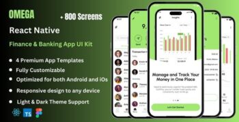 Omega - Finance, Banking, & Online Payment React Native Expo App Ui Kit
