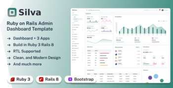 Silva - Ruby on Rails Admin & Dashboard Template