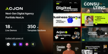Acjon – Digital Agency & Creative Portfolio NextJs Template