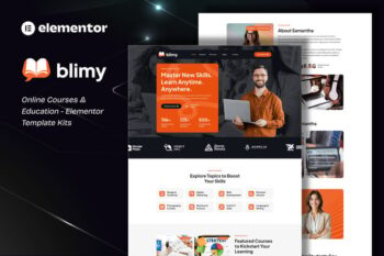 Blimy - Online Courses & Education Elementor Template Kits