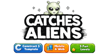 Catches Aliens Hidden Object – Construct 3 Template