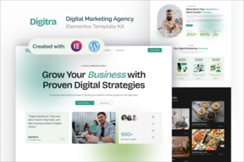 Digitra - Digital Marketing Agency Elementor Template Kit