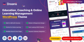 Dreams LMS - Learning Management System & Online Courses WordPress Theme