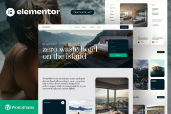 EcoHotel - Resort & Wellness Elementor Pro Template Kit