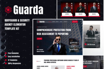 Guarda - Bodyguards & Security Agency Elementor Template Kit