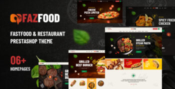 Leo Fazfood Elementor - Fastfood & Restaurant  Prestashop Theme