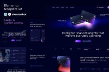 Monise - E-Wallet & Payment Gateway Elementor Template Kit