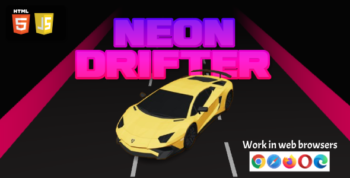 Neon Drifter | HTML5 Game | Three.js