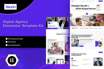 Nexin - Creative Digital Agency Elementor Template Kit