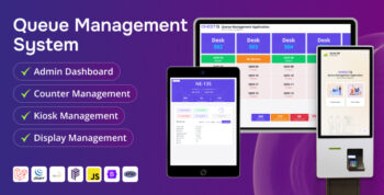 OnestQ – Queue & Token Management System with Kiosk, Counter & Display - Laravel Addon