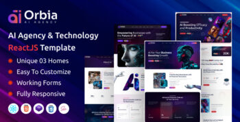 Orbia - AI Agency & Technology ReactJS Template