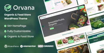 Orvana | Organic & Food Store WooCommerce WordPress Theme