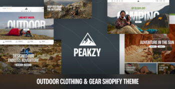 Peakzy – Outdoor Clothing & Gear Shopify Theme OS 2.0