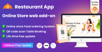 Restaurant App Online Store web add-on