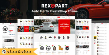Rexopart - Auto Parts and Tools Shop Prestashop theme