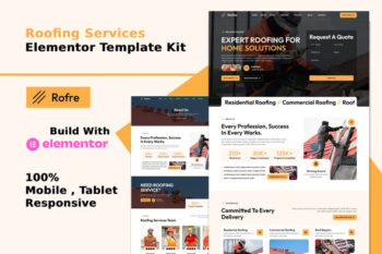 Rofre - Roofing Services Elementor Template Kit
