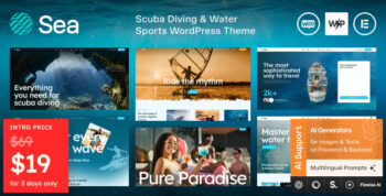 Sea - Scuba Diving & Water Sports WordPress Theme