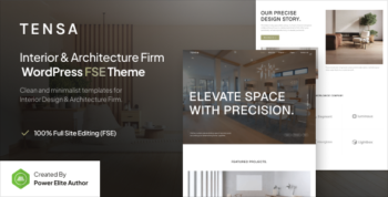 Tensa – Interior Design & Architecture Firm Gutenverse FSE WordPress Block Theme