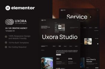 Uxora - UI UX Creative Agency Elementor Template Kit