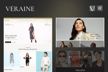 Veraine - Luxury Fashion Marketplace Elementor Template Kit