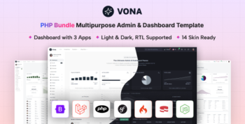Vona - PHP Minimal Admin & Dashboard Template