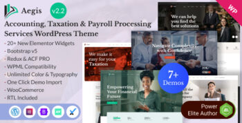Aegis – Accounting, Taxation & Payroll Services WordPress Theme