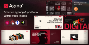 Agina - Creative Agency & Portfolio WordPress Theme