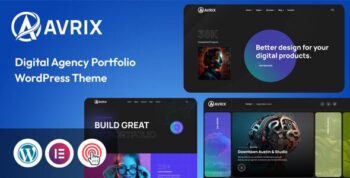Avrix – Digital Agency & Creative Portfolio WordPress Theme