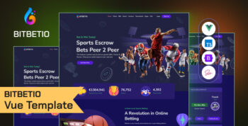 Bitbetio - Sports Betting Website VUE Template
