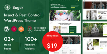 Bugex - Insect Extermination & Pest Control WordPress Theme