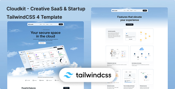 Cloudkit – Creative SaaS & Startup Tailwind CSS 4 Template - Thememarts