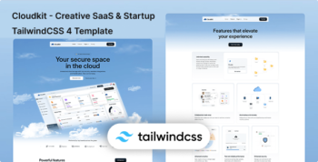 Cloudkit – Creative SaaS & Startup Tailwind CSS 4 Template